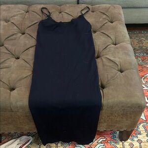 Elegant Black Spaghetti Strap Dress